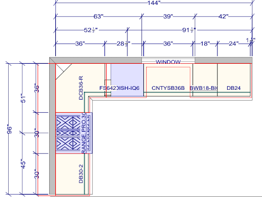 Kitchen Floorplan Blueprint
